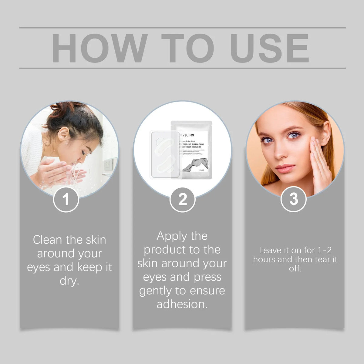 Micro needle under-eye mask patch containing nicotinamide and hyaluronic acid for targeted skincare application