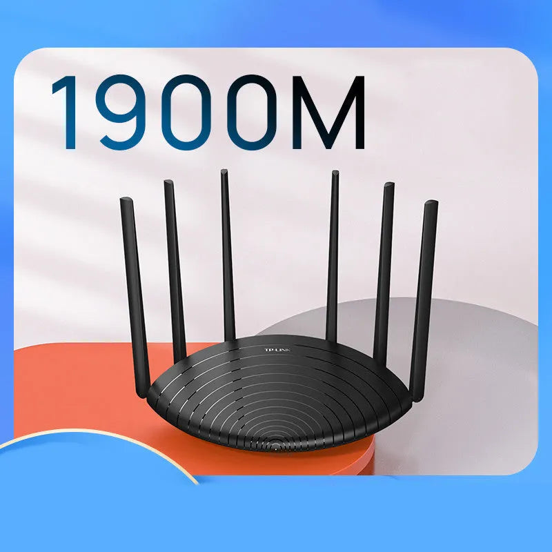 AC1900 gigabit wireless router with compact design measuring 254mm x 160mm x 38mm