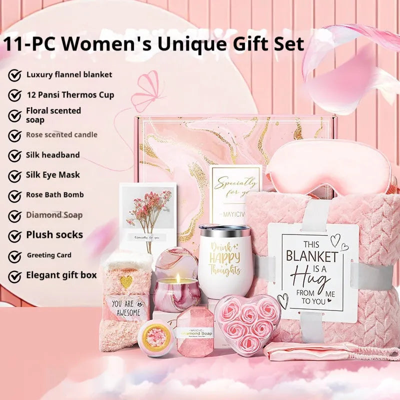 Aromatherapy candle and soap bath gift set in modern simplicity style, plastic construction.