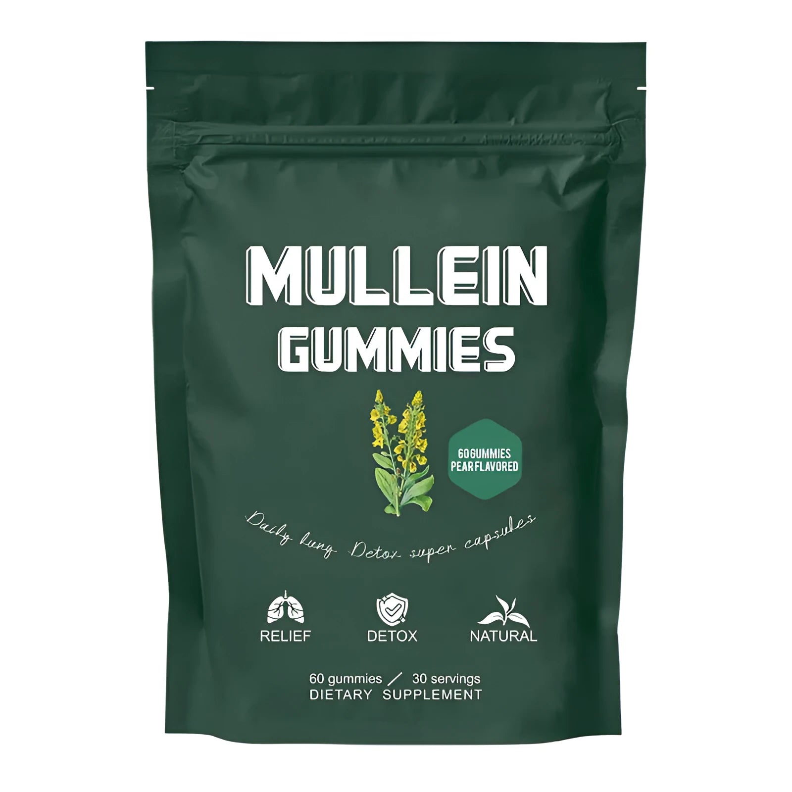 Mullein Gummies 60 pieces in fruit gummy format soft candy