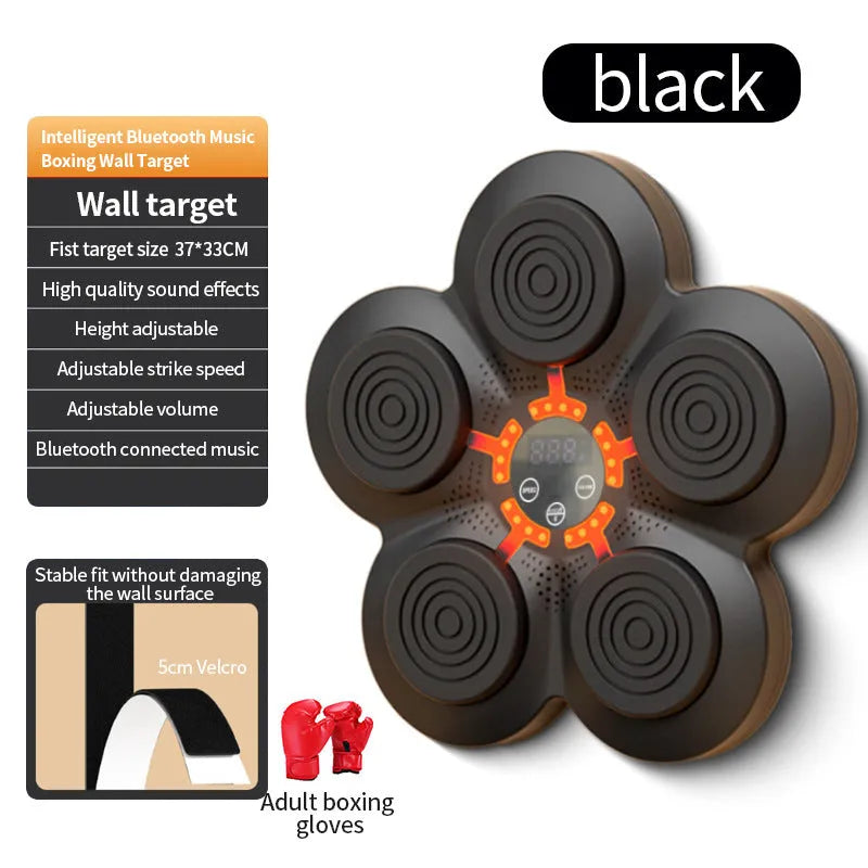 Children's boxing target with suction cup base, ABS construction, available with adult gloves, children's gloves, or no gloves