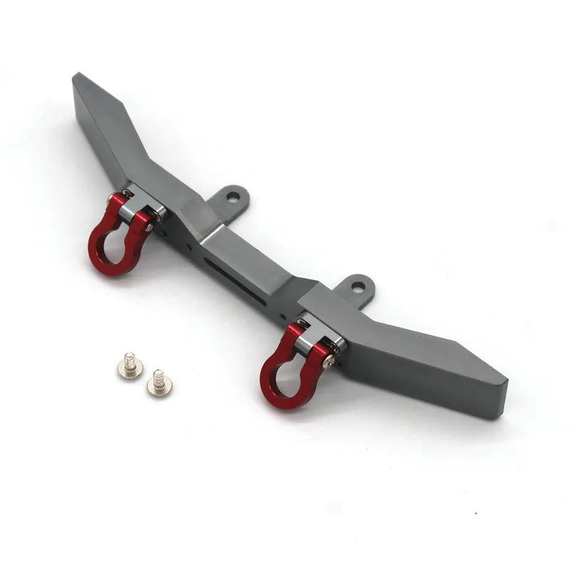 Grey alloy military model remote control car accessories with black tyres