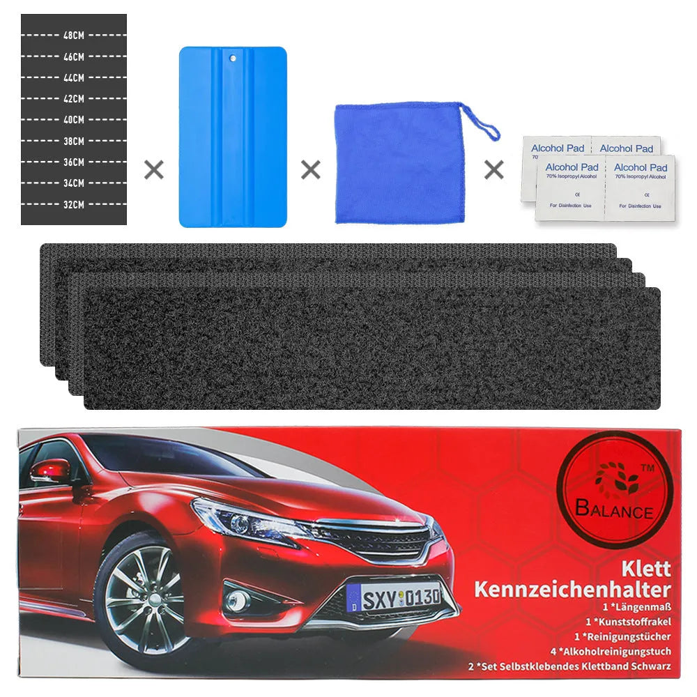 Self-adhesive license plate fixing tape 100x500mm for vehicle mounting