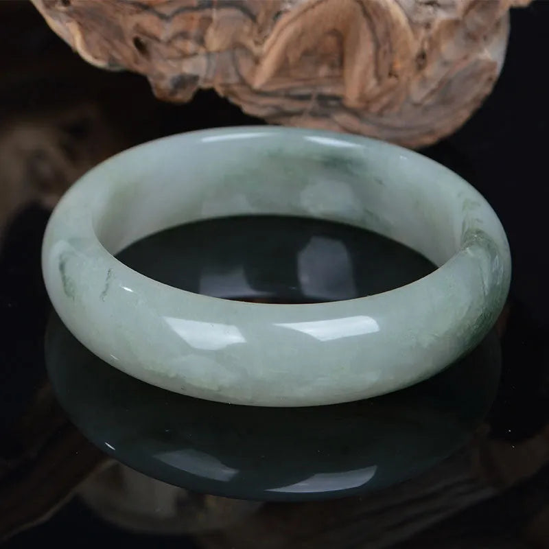 Natural Jinsi jade bracelet Chinese style bangle with inner diameter options 52mm to 62mm