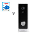 White wall-mounted wireless network camera with 1080p resolution for remote mobile phone monitoring.