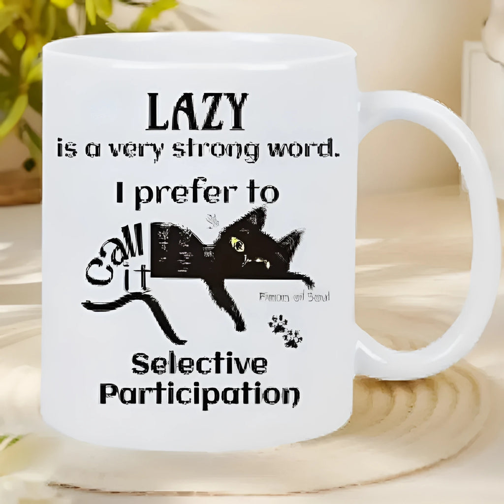 Ceramic 11oz thermal transfer mark cup with picture style design for heat press customisation