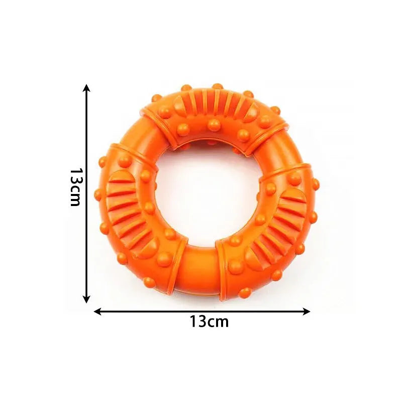Blue lightweight dog fetching stick toy with hollow design for safe chewing and fetch games.