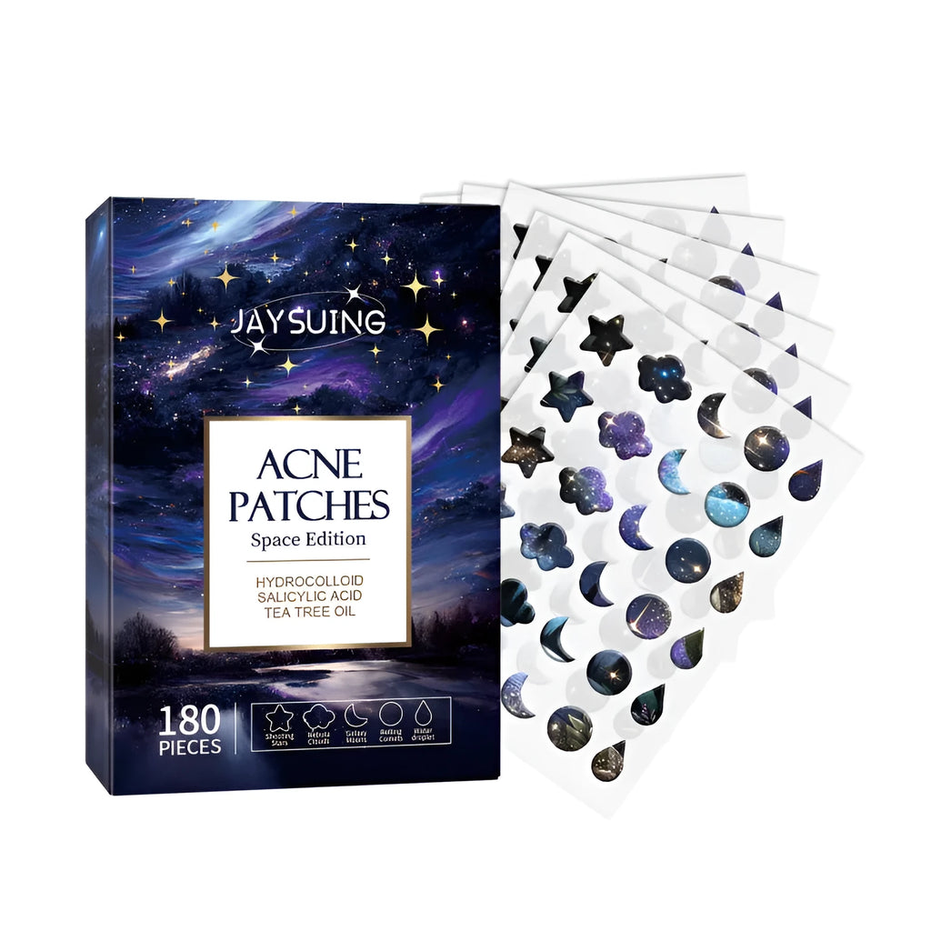 Anti-acne waterproof breathable acne patch pack of 180 pieces in compact 6.5x1.4x9.6cm packaging