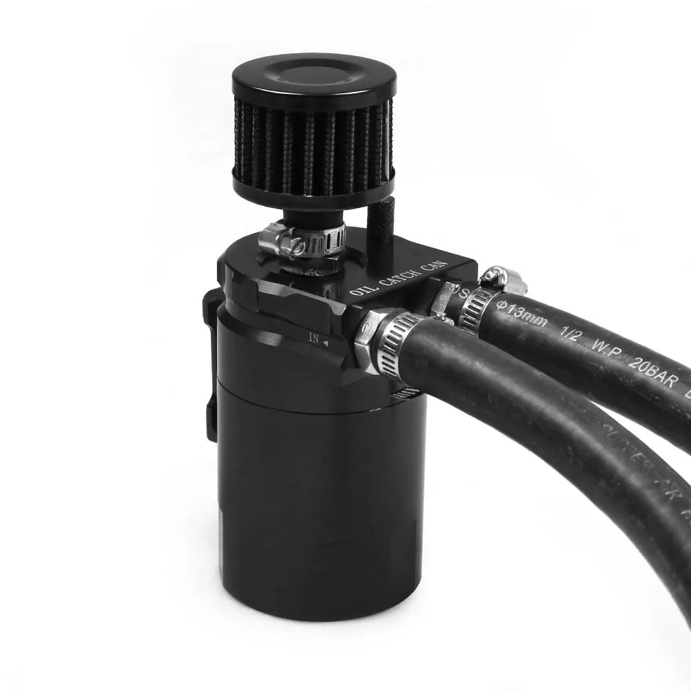 Aluminum alloy oil separator for Ford Expedition in black, red, blue, and silver colour options.