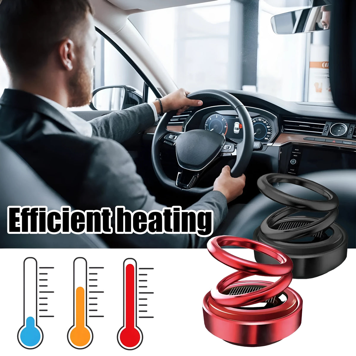 Portable miniature vibration radiator in black colour measuring 5.1cm by 6cm