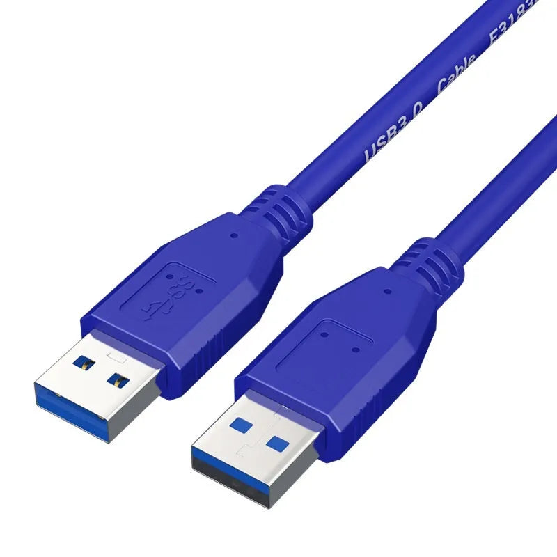 USB 3.0 public-to-public data cable for mobile hard disk boxes with nickel-plated connectors