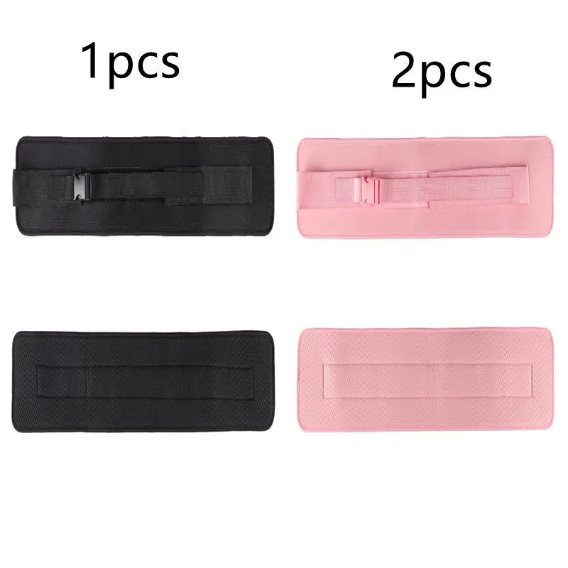 Black or pink weight-bearing hip bridge fitness belt for dumbbell barbell training