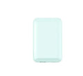 Magnetic wireless power bank in black, blue, green, pink, or white with 5000mAh capacity