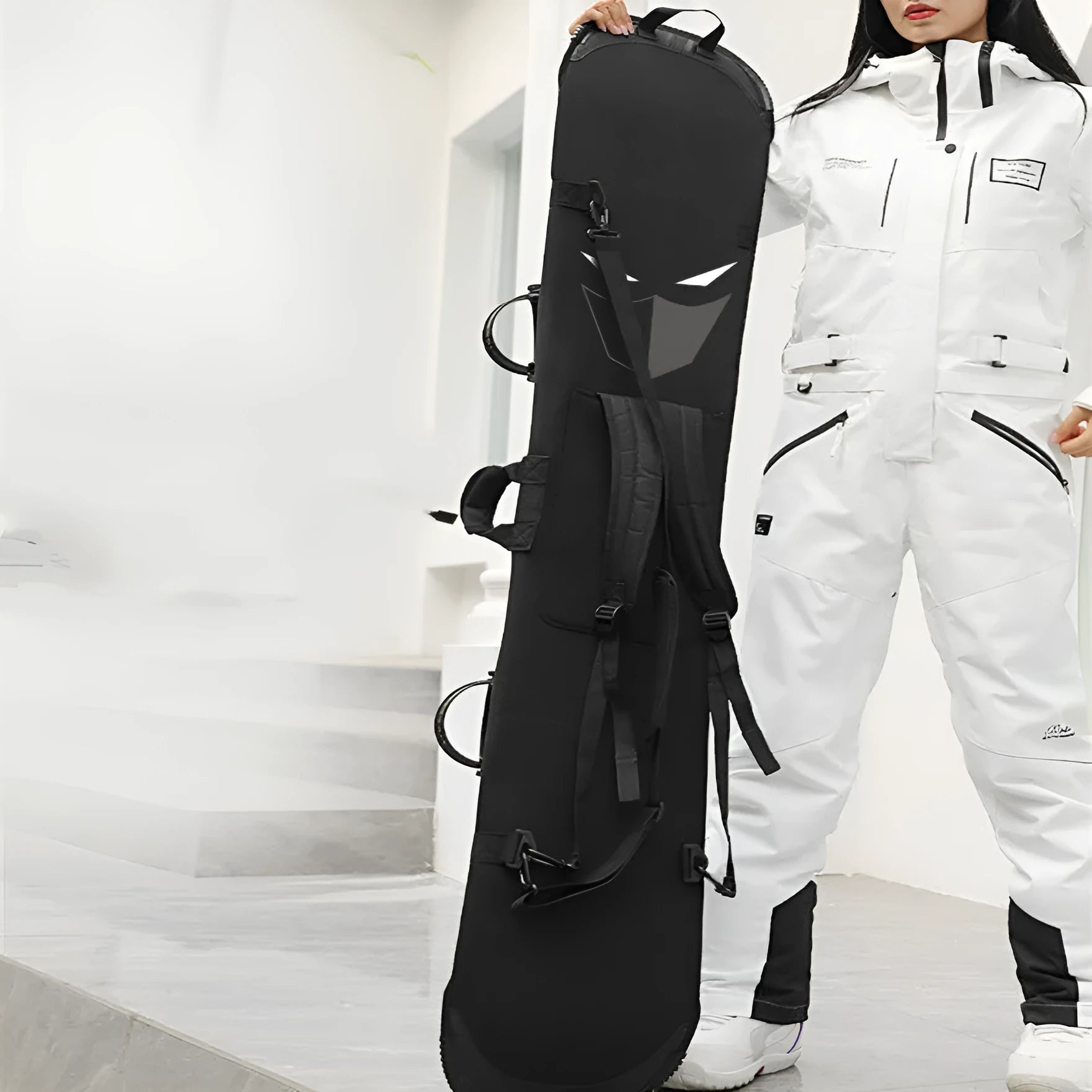 Snowboard dumpling skin bag in multiple sizes and colours for single board transport