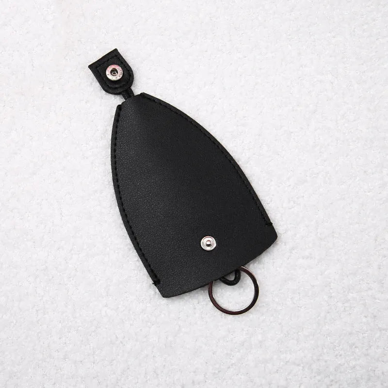 Cartoon pull-out car key case in PU leather with various design options including cactus, rabbit, and fruit themes