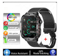 QX11 Smart Bluetooth Watch in black or khaki with TFT screen showing fitness stats