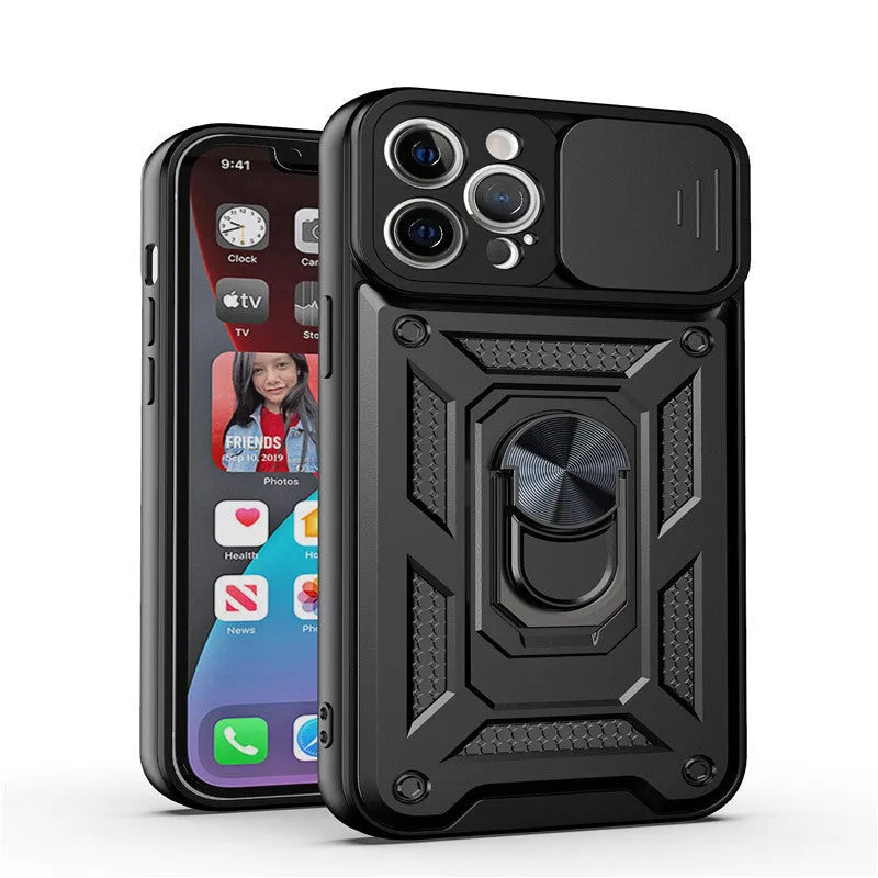 Sergeant sliding window magnetic phone case for iPhone in multiple colour options