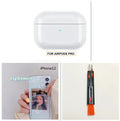 Transparent PC hard shell case for AirPods 2 3 Pro 1 charging box, 1.8mm thick, clear