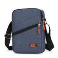 Ultra light Oxford cloth crossbody commuter bag in black, navy blue, or silver grey.