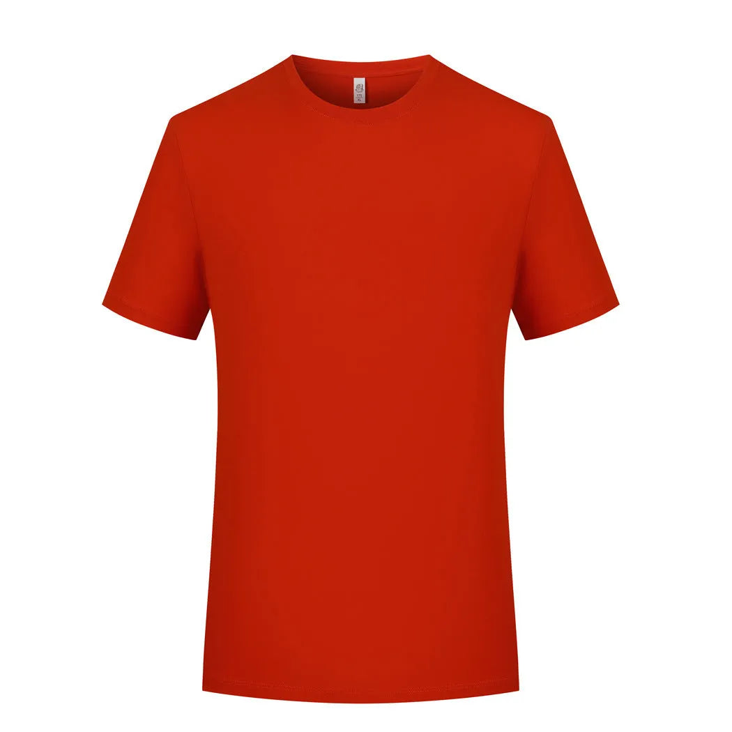 Mercerized plain weave modal t-shirt short sleeve round neck pullover in solid colour options