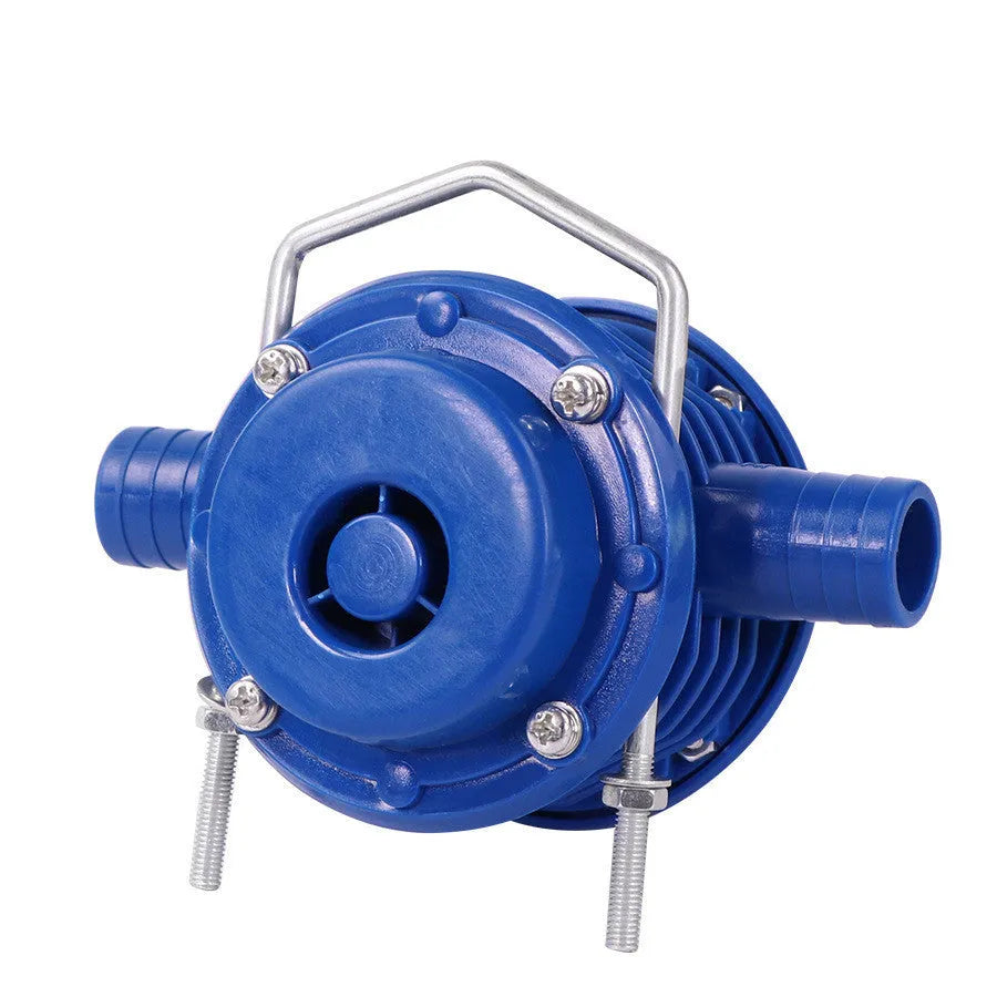 Electric drill water pump silver colour with universal connection for garden pumping