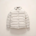Children's lightweight reversible short jacket in yellow and light gray, polyester with nylon lining, available 90-160cm height