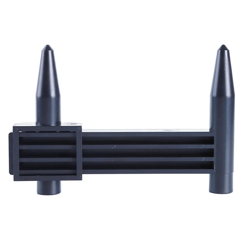 Digital electronic caliper measuring tool with plastic housing for hole distance measurement