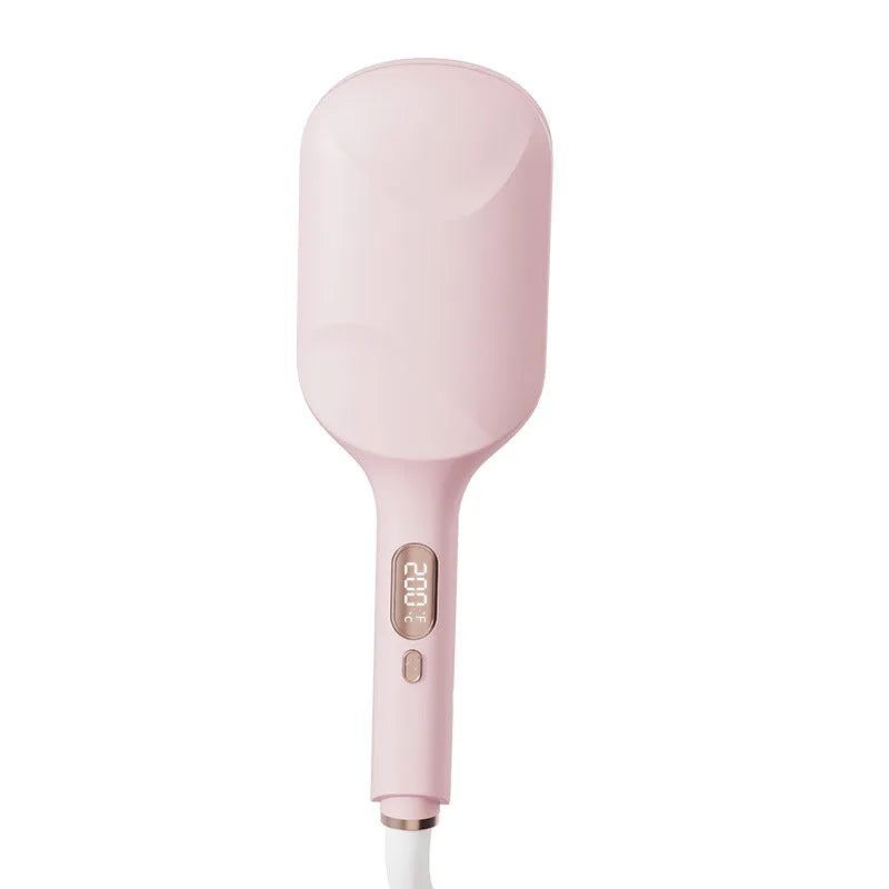 40mm LCD egg roll hair curler in light purple with ceramic barrel