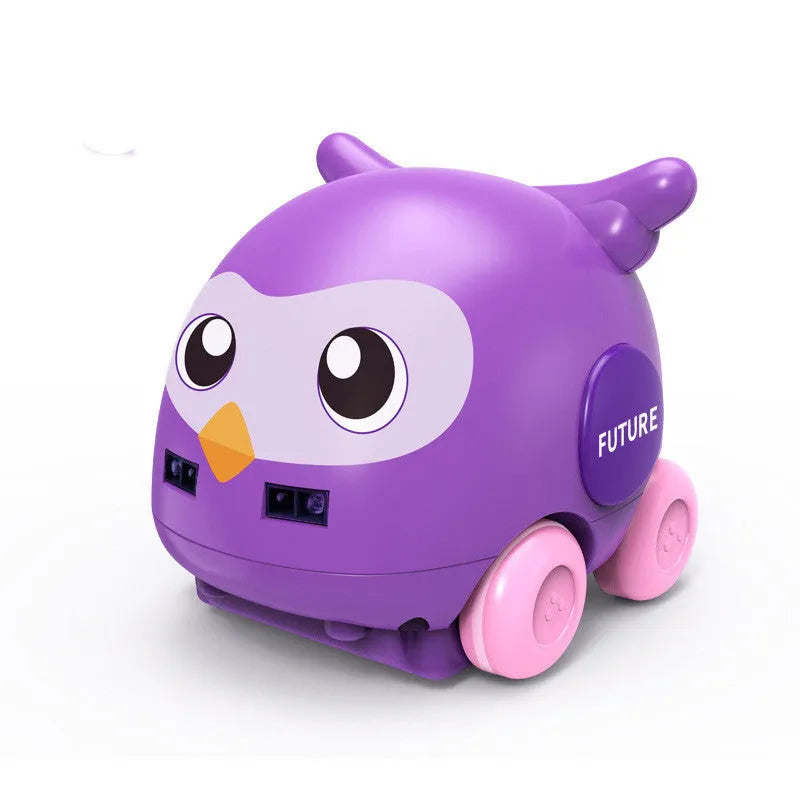Electric remote control children's car toy in grey with handle remote