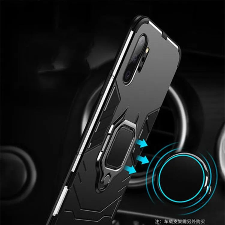 Iron Man brand magnetic hard case for Samsung Galaxy phone in black, blue, and red colours.