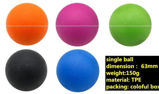 Peanut massage ball high density lightweight portable trigger point tool for muscle relief Black Blue Green Orange Pink Purple