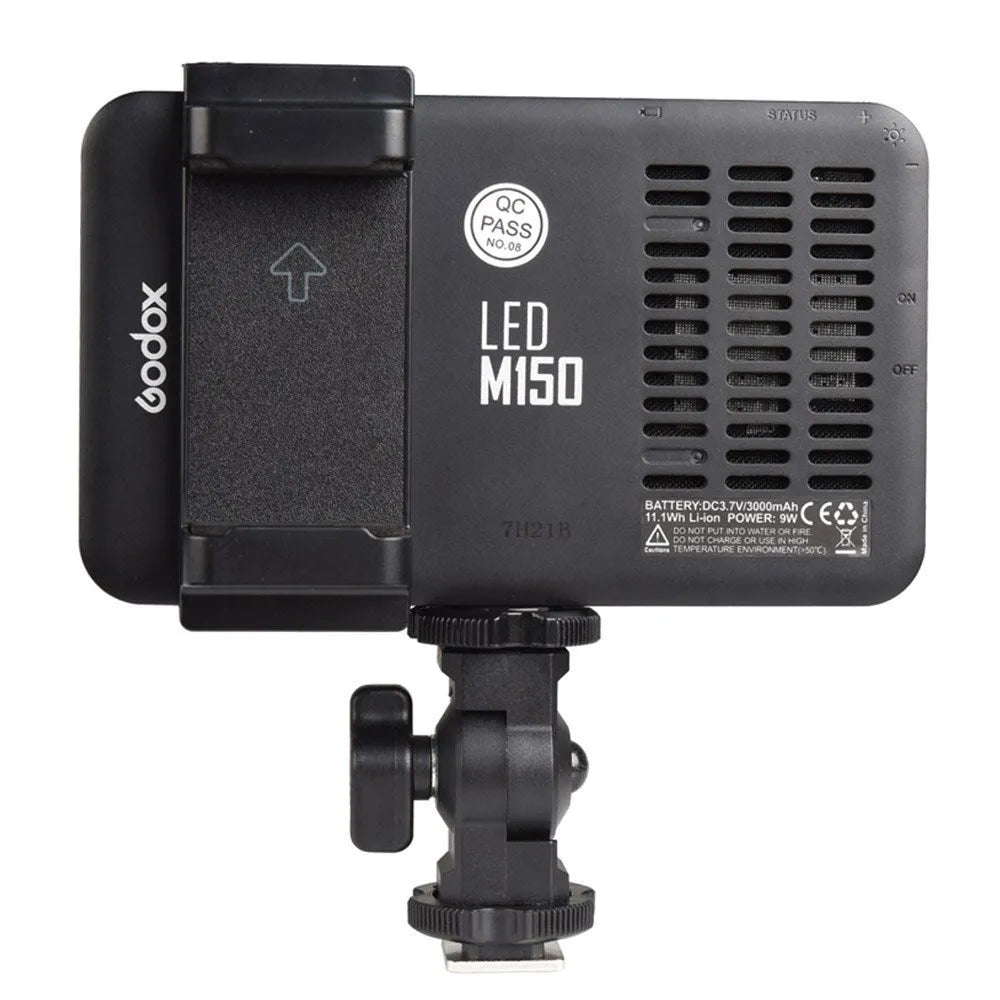 Shenniu M150 ultra-thin LED video light for mobile phone and camera photography with mounting bracket