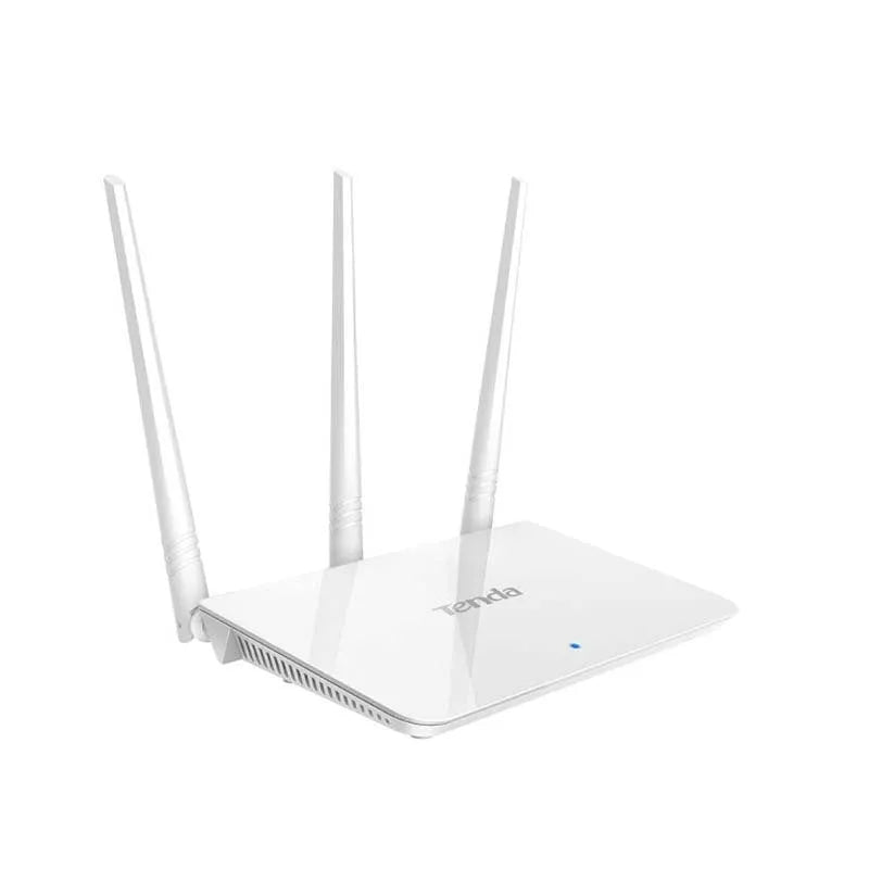 White wireless router with dual-band 2.4G and 5G support for broadband connections
