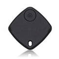 Small Bluetooth anti-lost tracker with key ring, 38mm diameter ABS plastic casing, available in black blue white