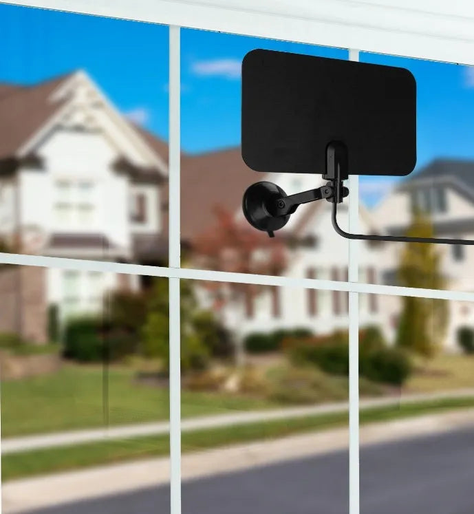 Indoor TV antenna with 1 metre coaxial cable for digital DVB-T reception