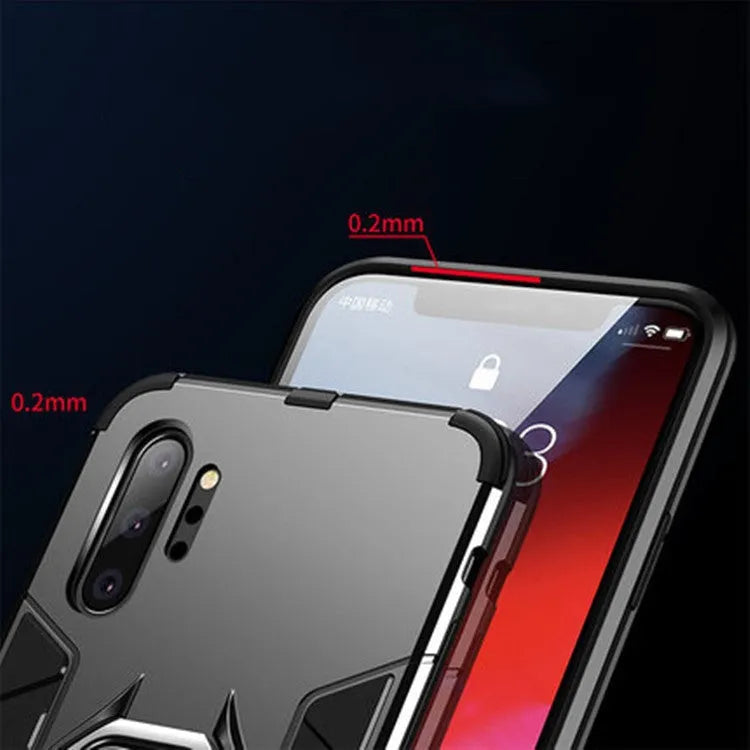 Iron Man brand magnetic hard case for Samsung Galaxy phone in black, blue, and red colours.