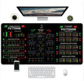 Game-themed rubber mouse pad with non-slip base and thermal transfer printed graphics