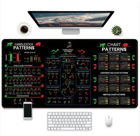 Game-themed rubber mouse pad with non-slip base and thermal transfer printed graphics