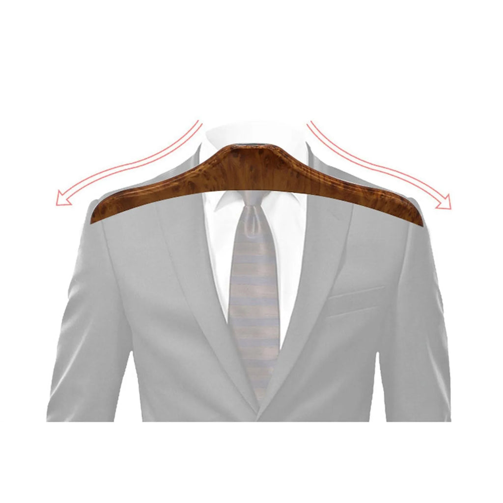 Wood yellow stainless steel car clothes hanger measuring 46.5 by 23 cm for vehicle garment transport