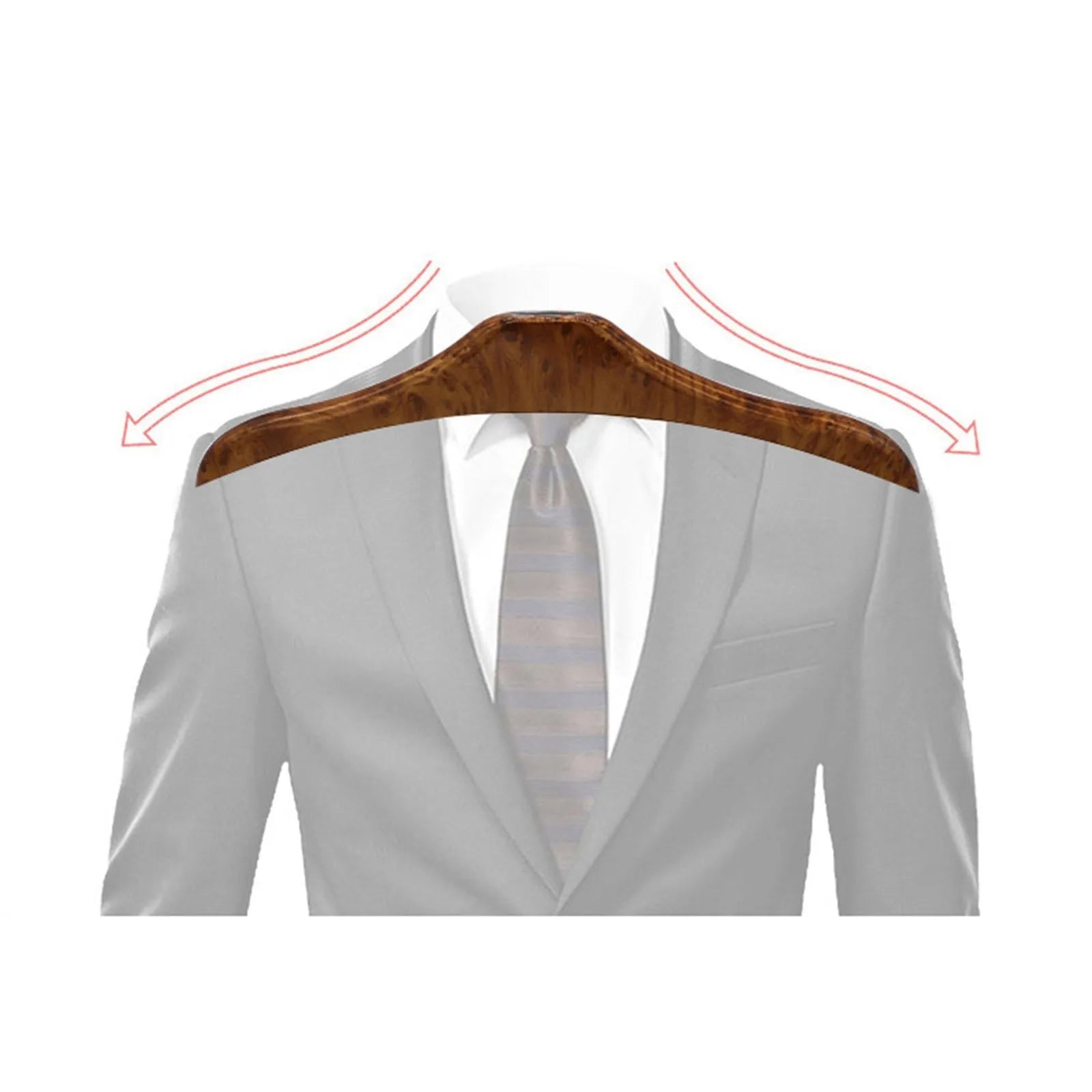 Wood yellow stainless steel car clothes hanger measuring 46.5 by 23 cm for vehicle garment transport