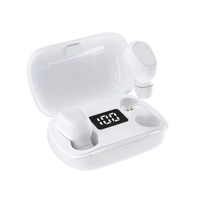 Bluetooth wireless in-ear earphones with digital charging box, IPX5 waterproof, XT7 black