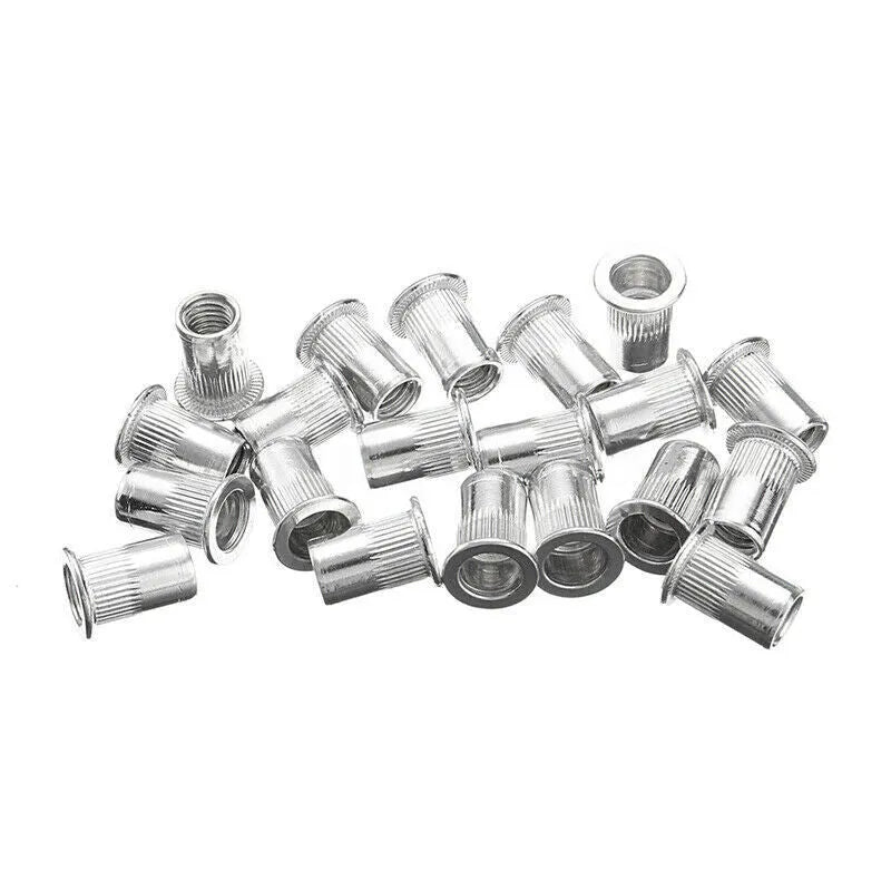 Manual riveter nut set tool with alloy steel construction in workshop setting