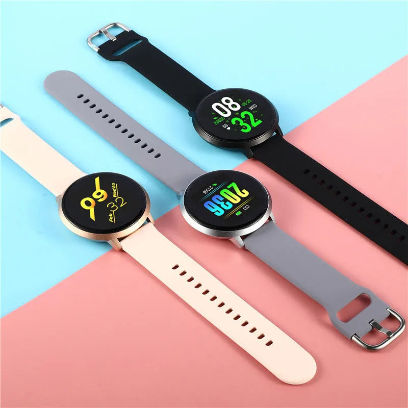 Ultra-thin smart health bracelet with 1.3-inch touchscreen in black, gold or silver colours