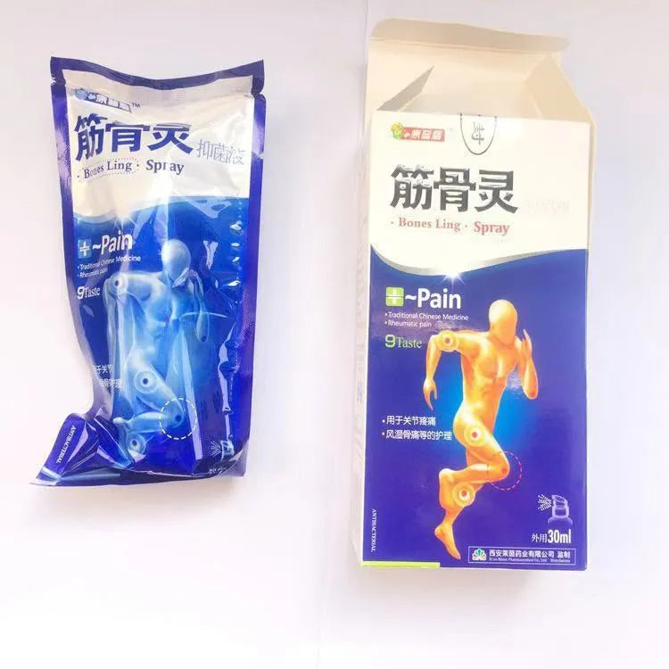 Blue Bones Pain Relief Spray bottle 30ml for rheumatism arthritis and muscle sprain pain relief