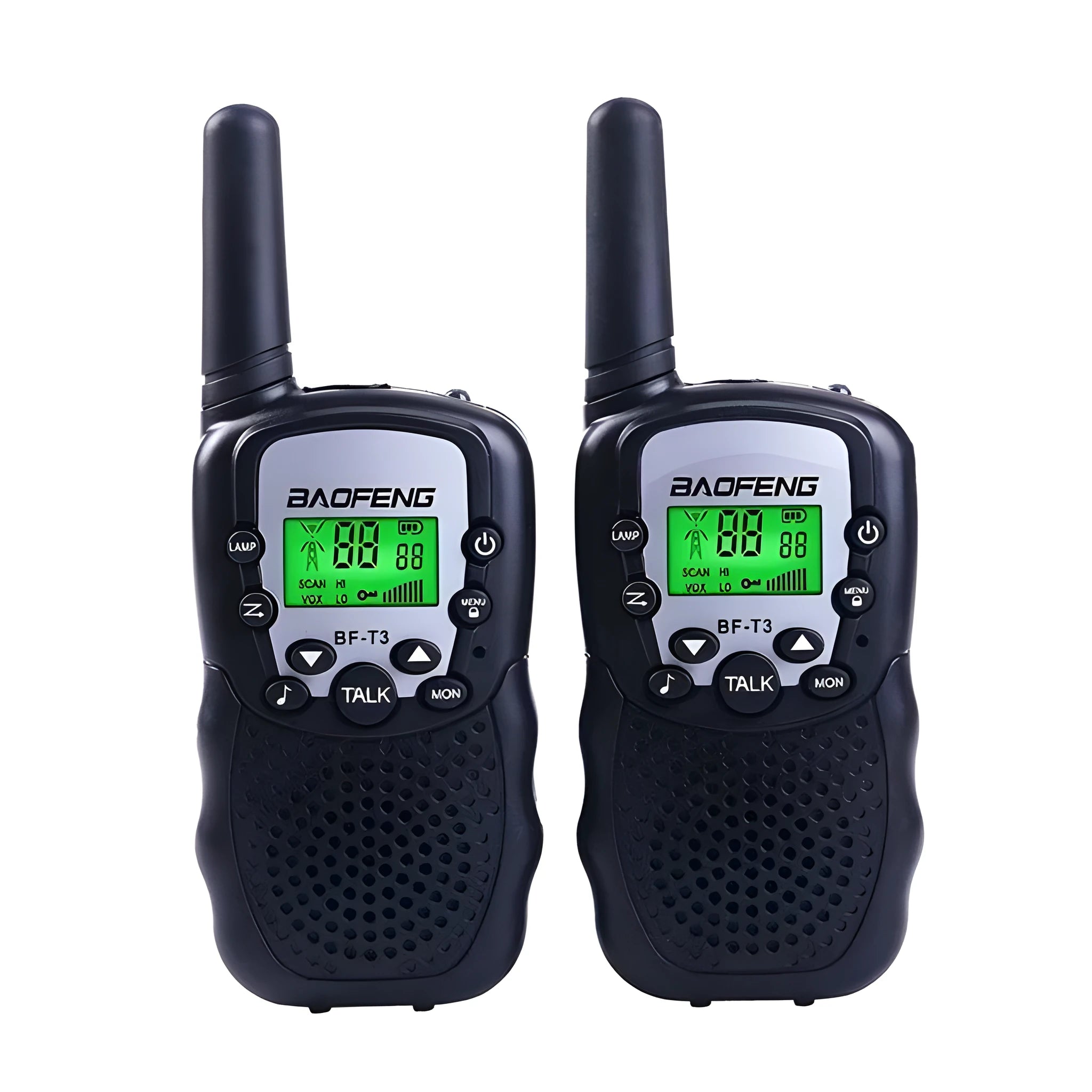 Child's handheld walkie talkie with 22 channels and multiple colour options