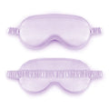 Double-sided rayon satin sleep eyeshade in multiple colour options on a white background.