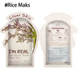 I'm REAL Korean sheet face mask in aloe, avocado, and honey variants, 10-piece packs, for moisturising and oil control