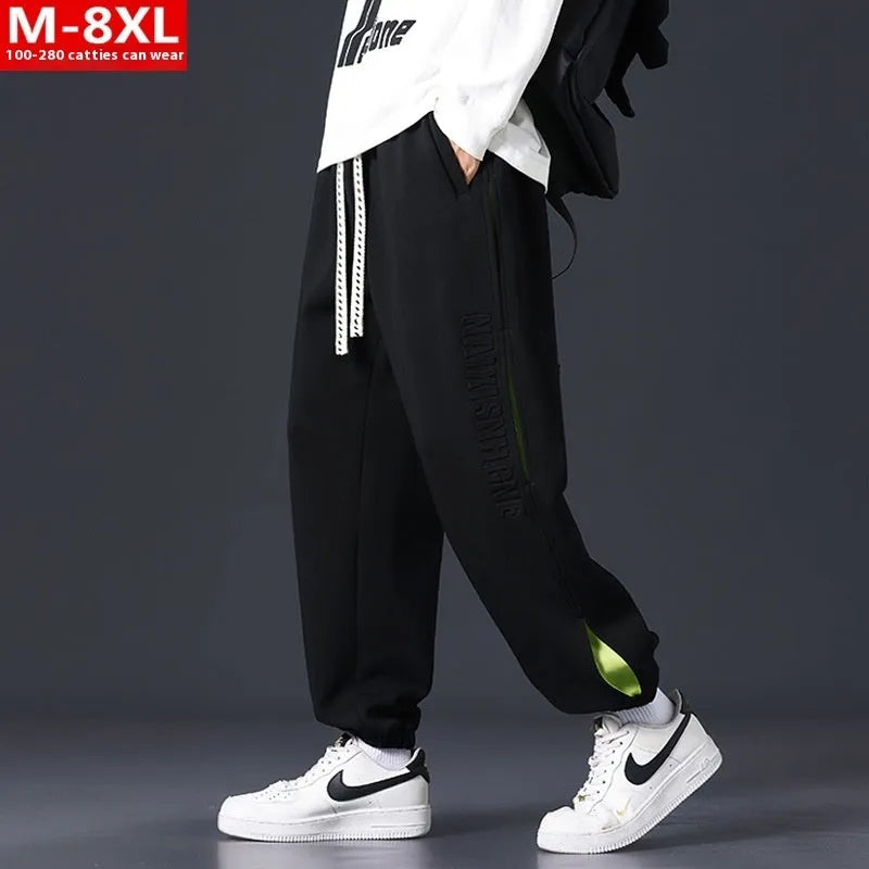 Men's cotton casual pants with ankle banded cuffs in loose fit design available in multiple colours