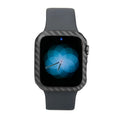 Apple Watch Series 4 carbon fibre protective case in bright black or matt black, 44mm ultra-thin half wrap design