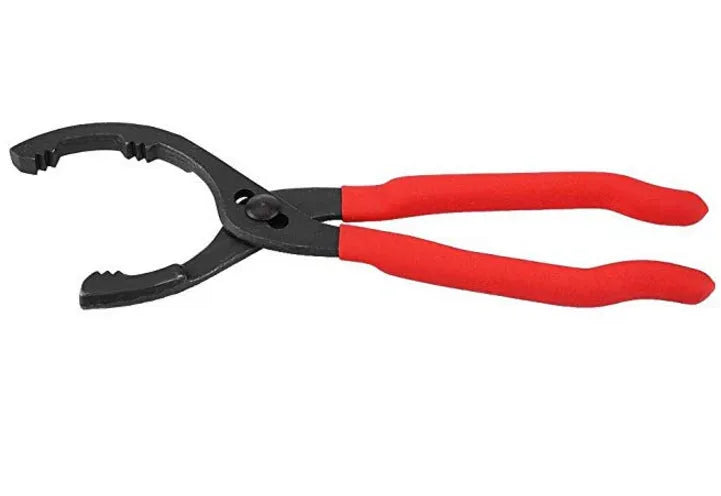 12 inch red filter wrench made from high carbon steel for oil filter removal